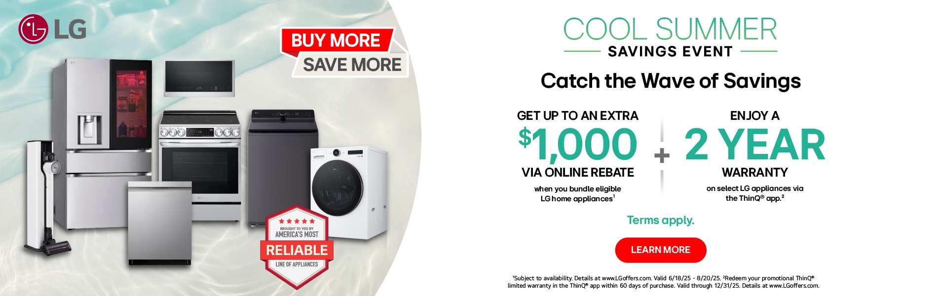 2025 LG Summer Savings Appliance Bundle Savings + ThinQ Promotion