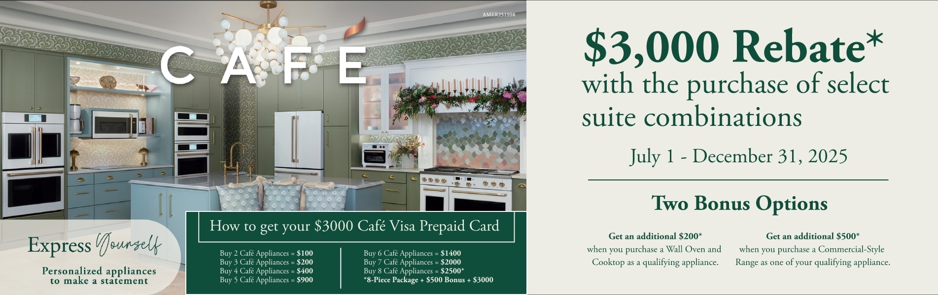 Cafe Express Yourself $3k Rebate