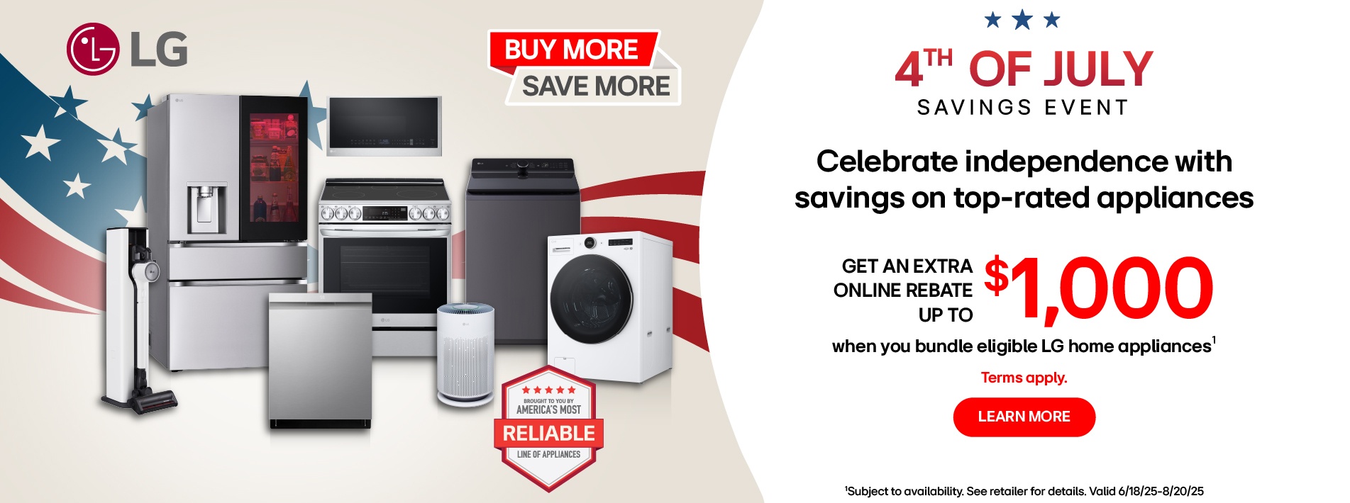 LG 4th of July Appliance Bundle Promo