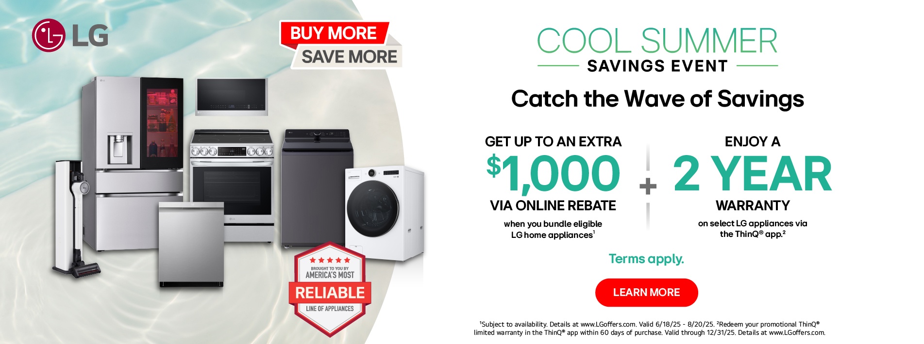 2025 LG Summer Savings Appliance Bundle Savings + ThinQ Promotion